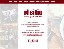 Tablet Screenshot of elsitiogrill-cafe.com